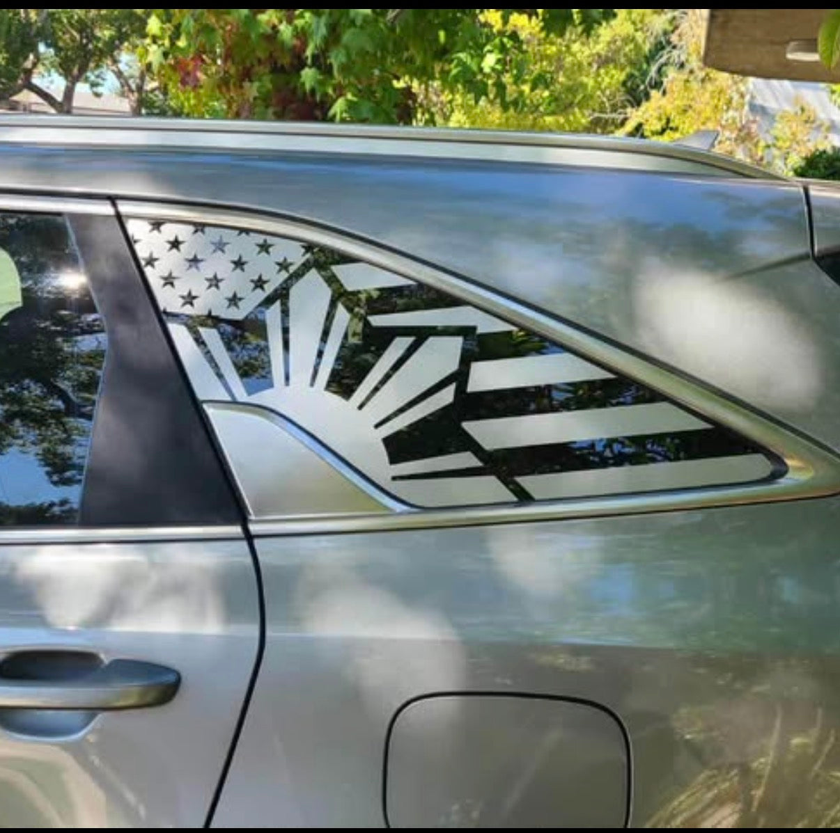 2 Fil American Vinyl Car Decal